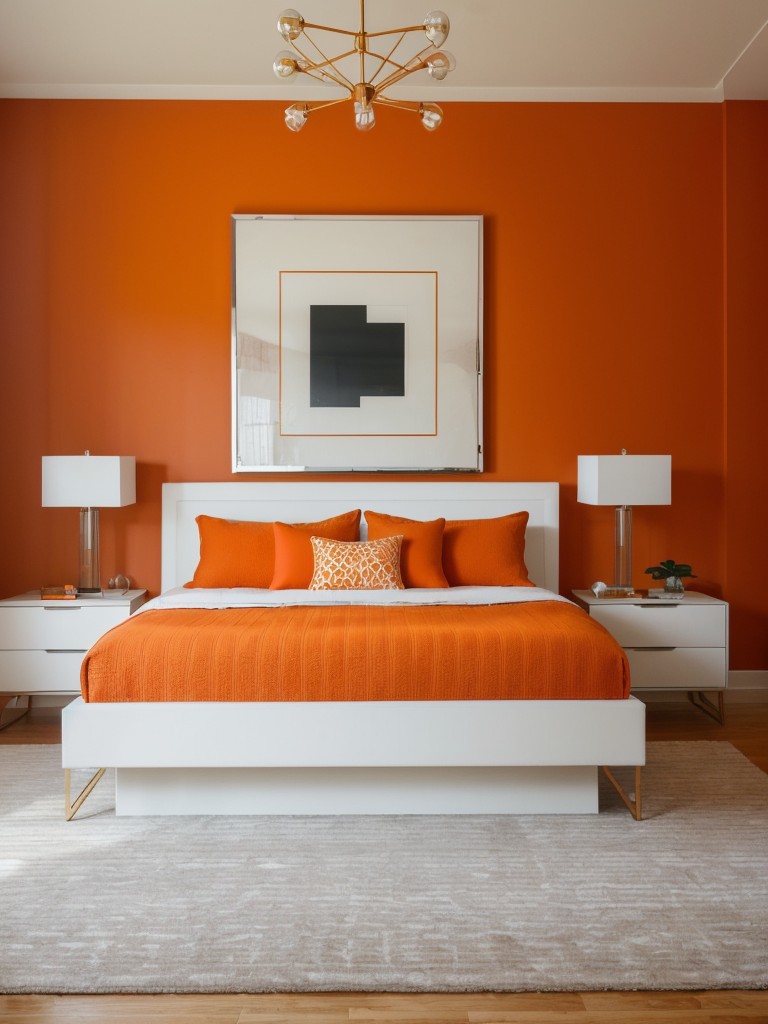 Vibrant Bedroom Makeover: Orange Magic