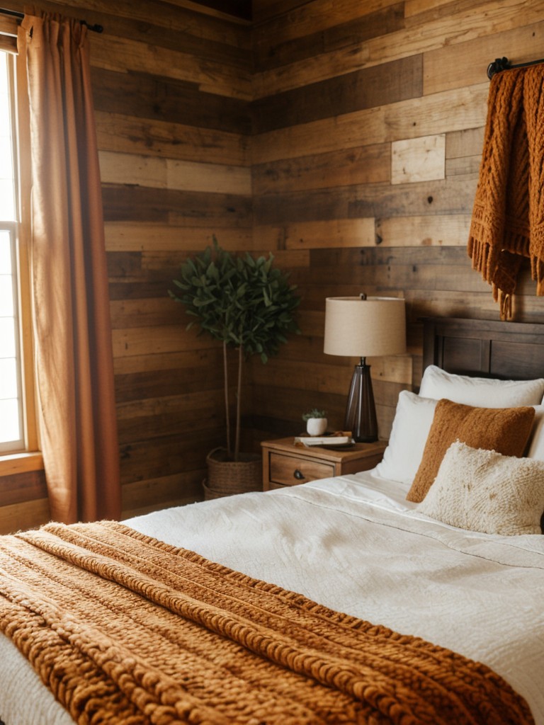 Rustic Retreat: Cozy Orange Bedroom Decor Ideas