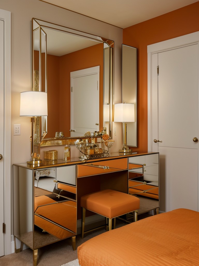 Orange Fresh: Modern Apartment Bedroom Decor Ideas