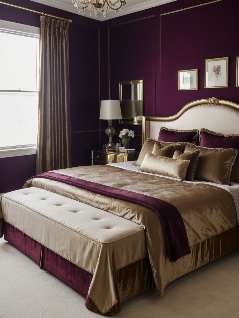 Jewel-Toned Bedroom: Luxurious Style for Your Apartment.