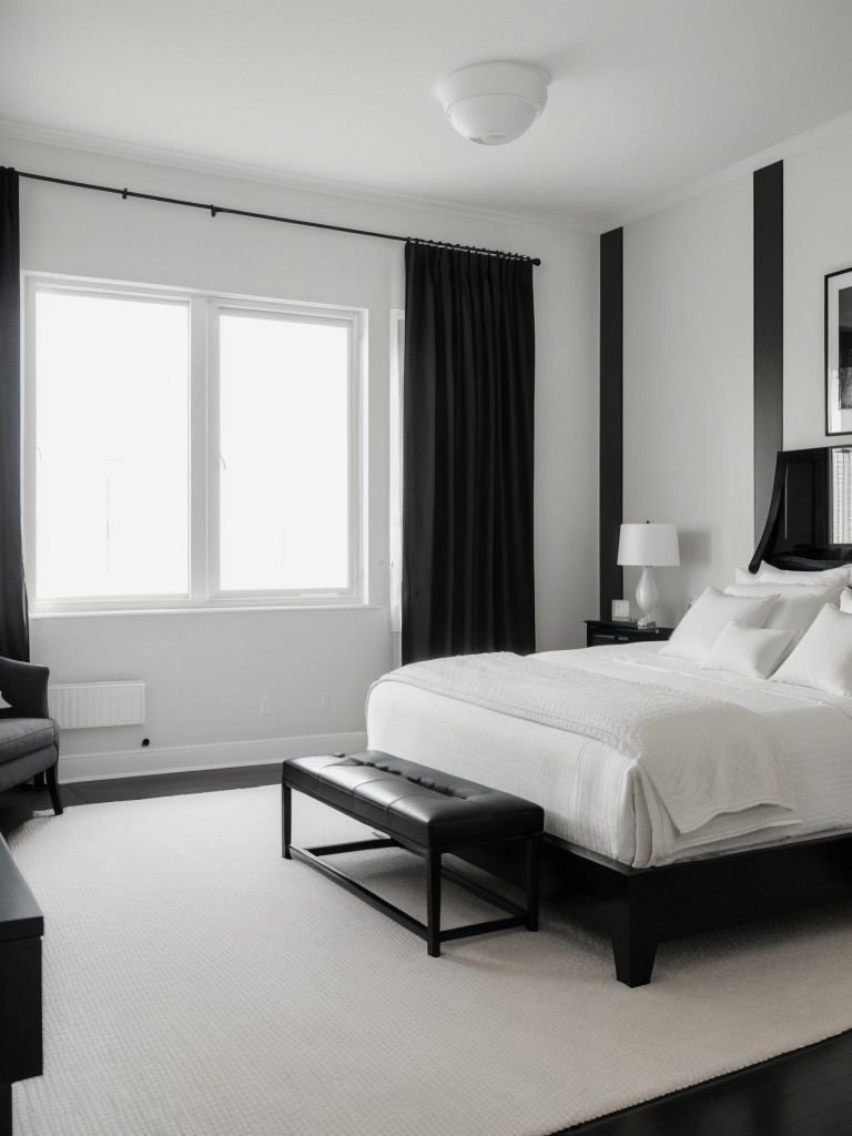 Monochrome Elegance: Timeless Black and White Apartment Decor