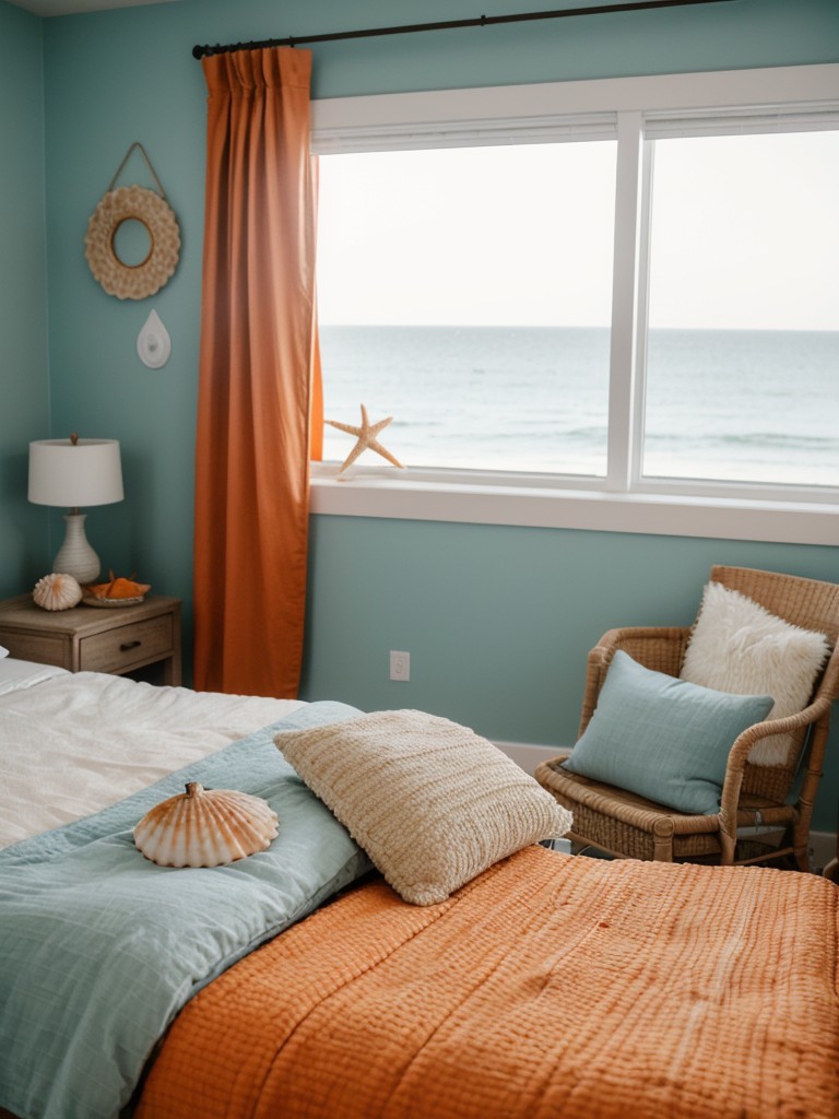 Seashell Chic: Beach-Inspired Bedroom Decor.