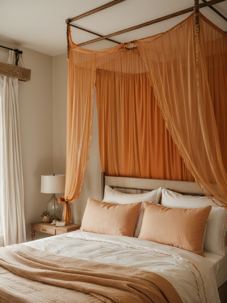 Cozy & Dreamy Orange Bedroom Inspiration for Your Apartment