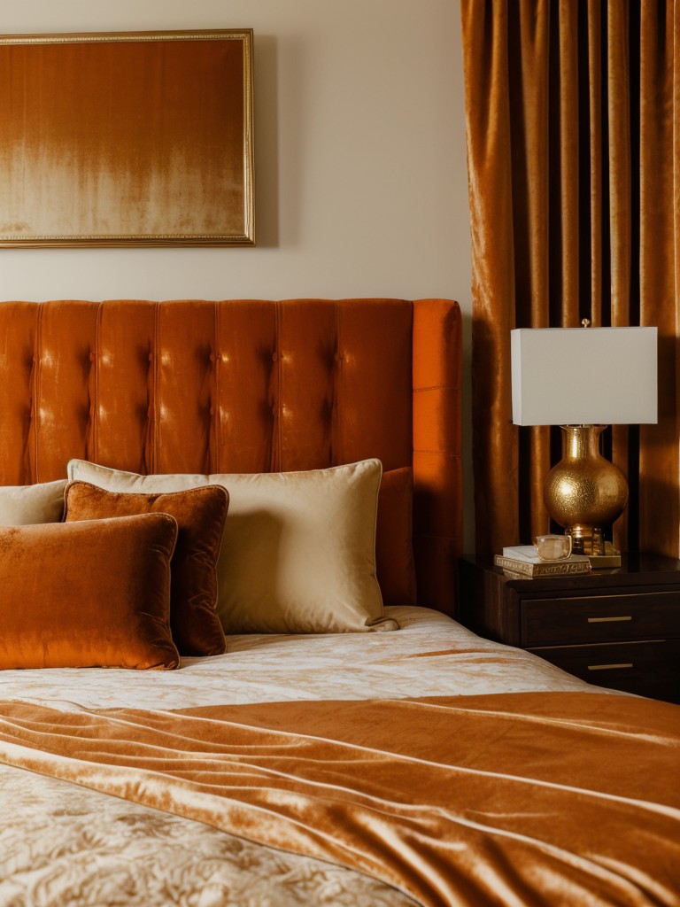 Velvet Elegance: Luxury Apartment Bedroom Inspiration!