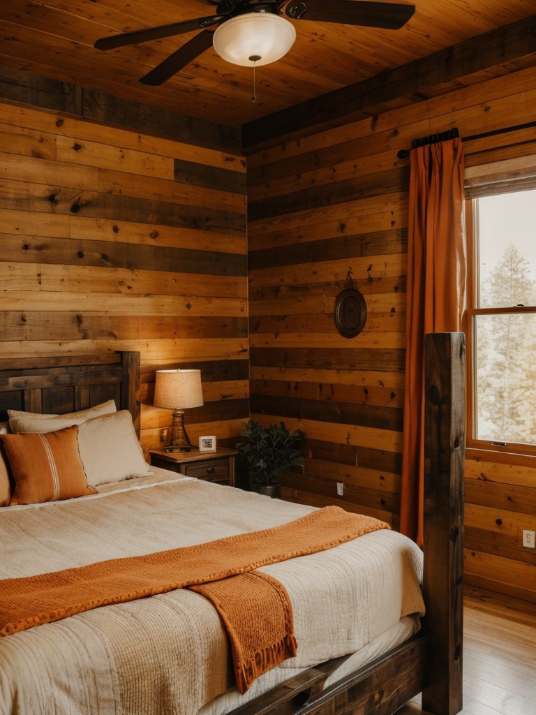 Cozy Cabin Vibes: Orange Bedroom Decor Ideas!