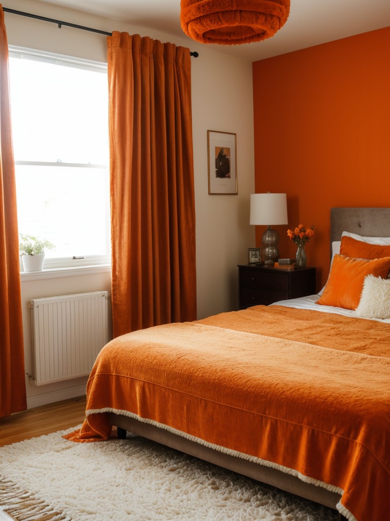 Cozy Orange Bedroom: Modern Boho Decor Ideas