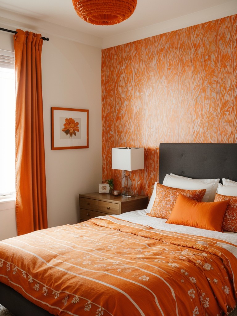 Orange Boho: Elevate your apartment with lively patterns and prints!