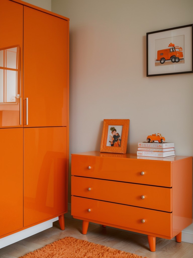 Bright & Fun: Orange Kids' Bedroom Decor Ideas