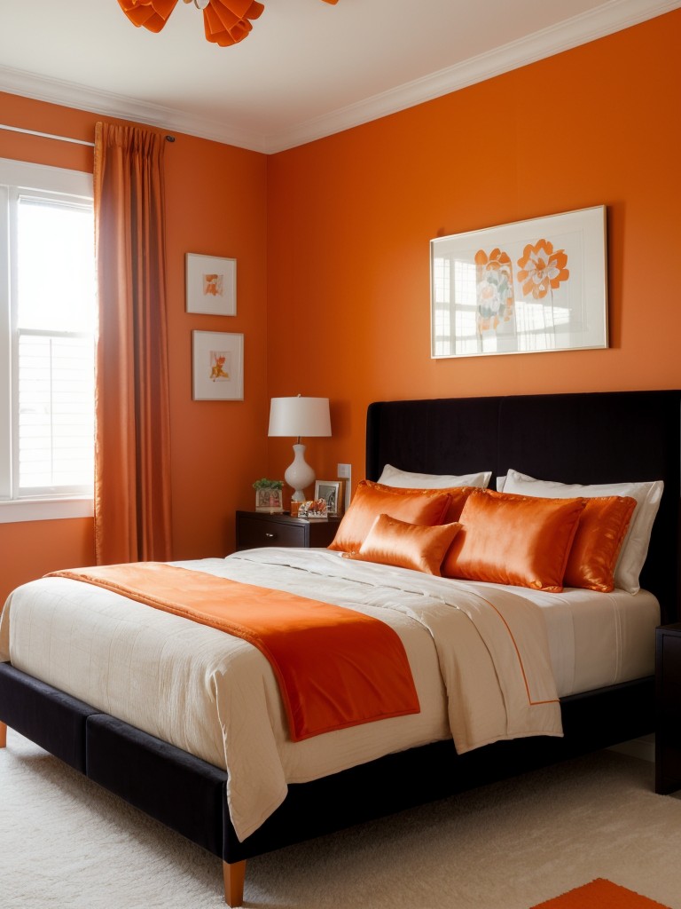 Chic Orange Apartment Inspo: Stylish & Playful Kids' Bedroom