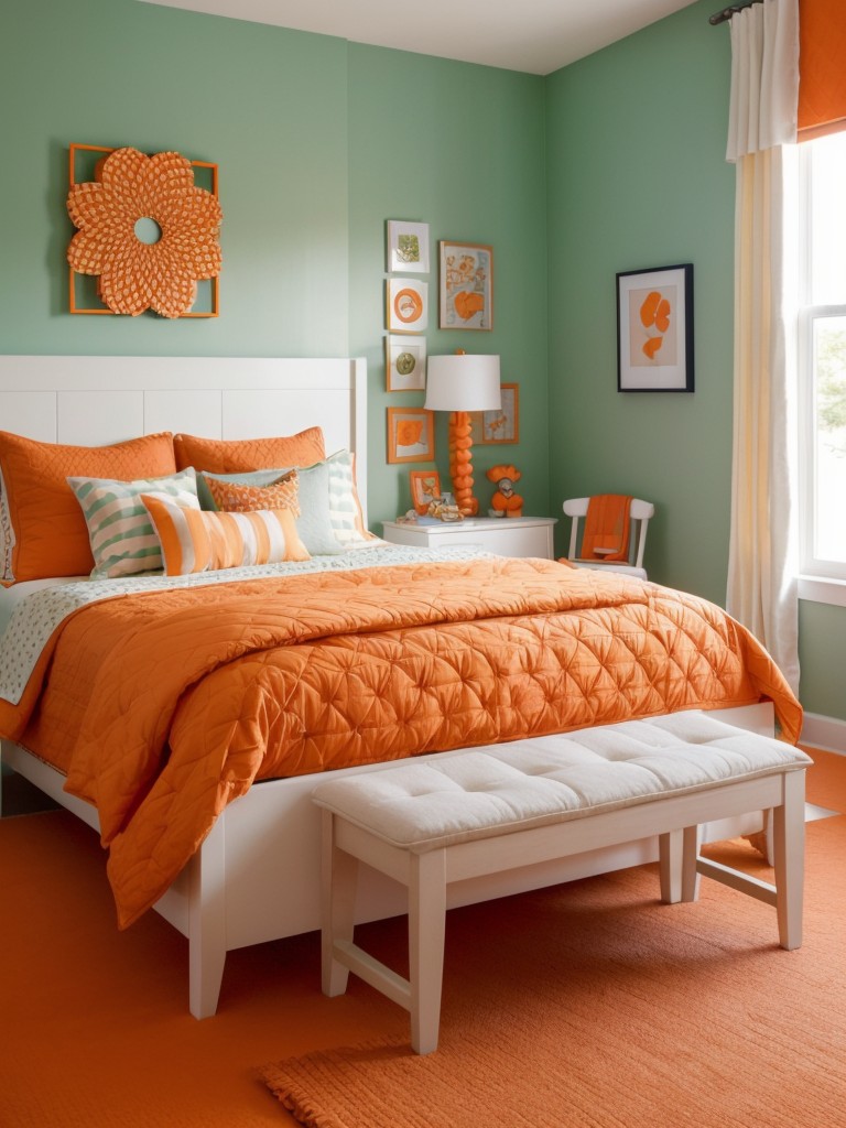 Vibrant and Fun: Orange Apartment Decor Ideas.