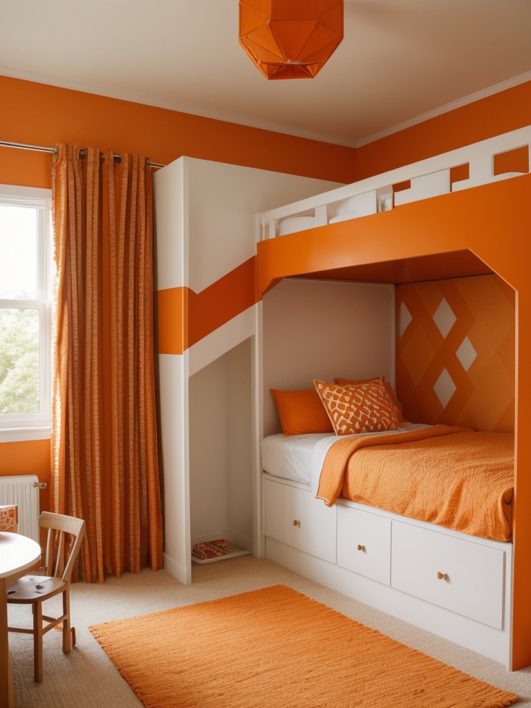 Chic and Fun: Orange Apartment Decor Inspiration