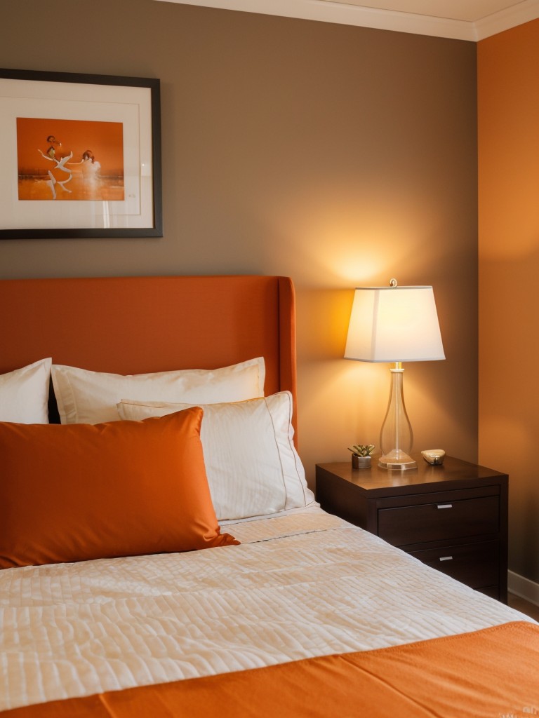 Tangerine Dream: Calming Bedroom Makeover With Soft Lighting