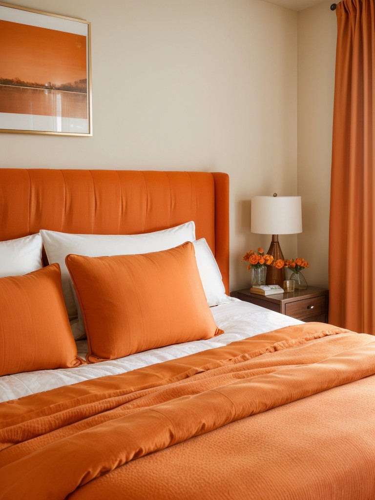 Tangerine Dreams: Stylish Apartment Bedroom Ideas!