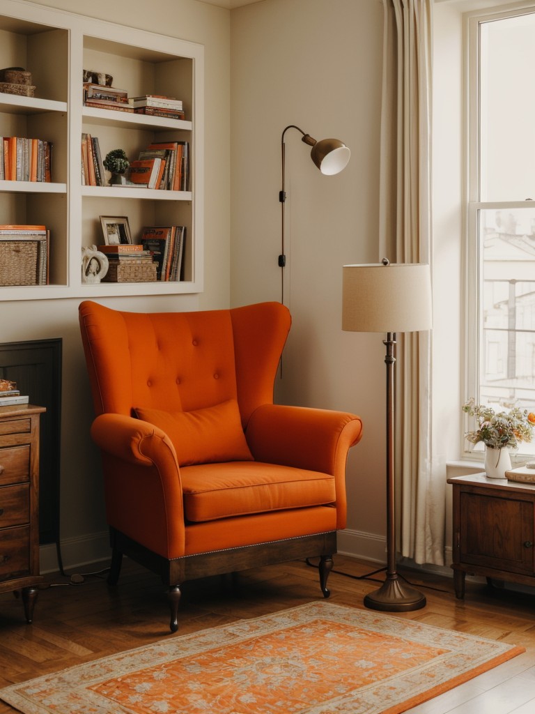 Cozy Reading Nook Ideas for Your Orange Bedroom- Get Inspired!