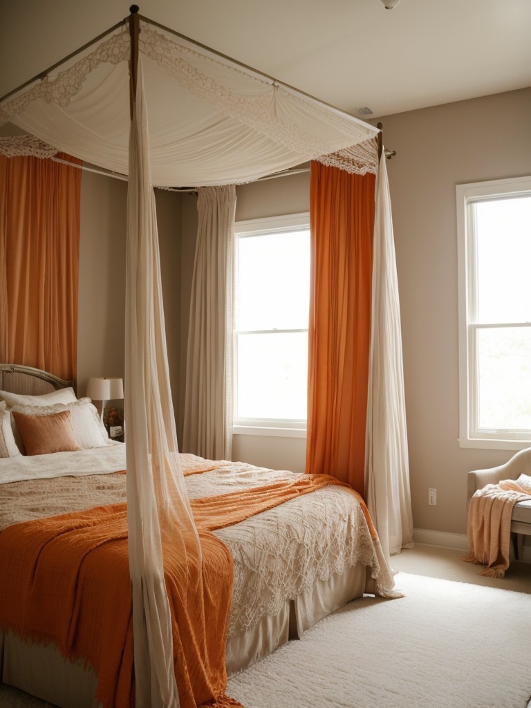 Romantic Oasis: Orange Bedroom Decor Ideas