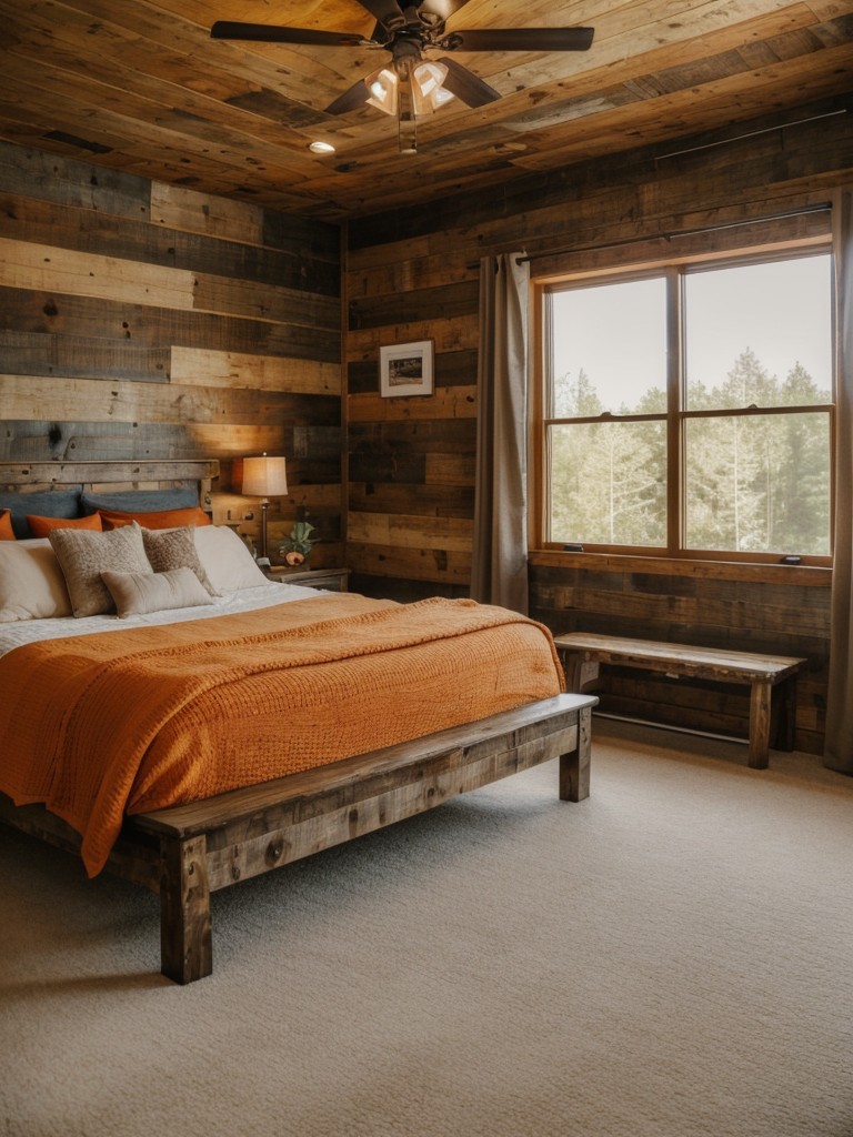 Cozy Rustic Vibes: Orange Bedroom Decor Ideas