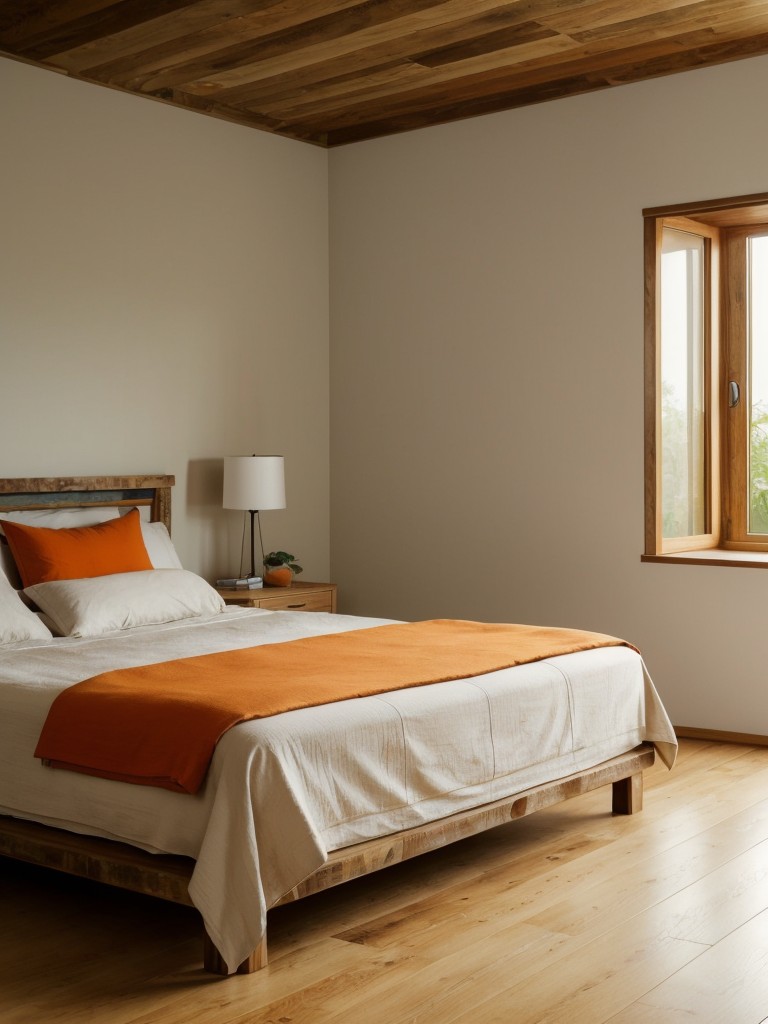 Harmonious Orange Bedroom: Serene Decor Ideas