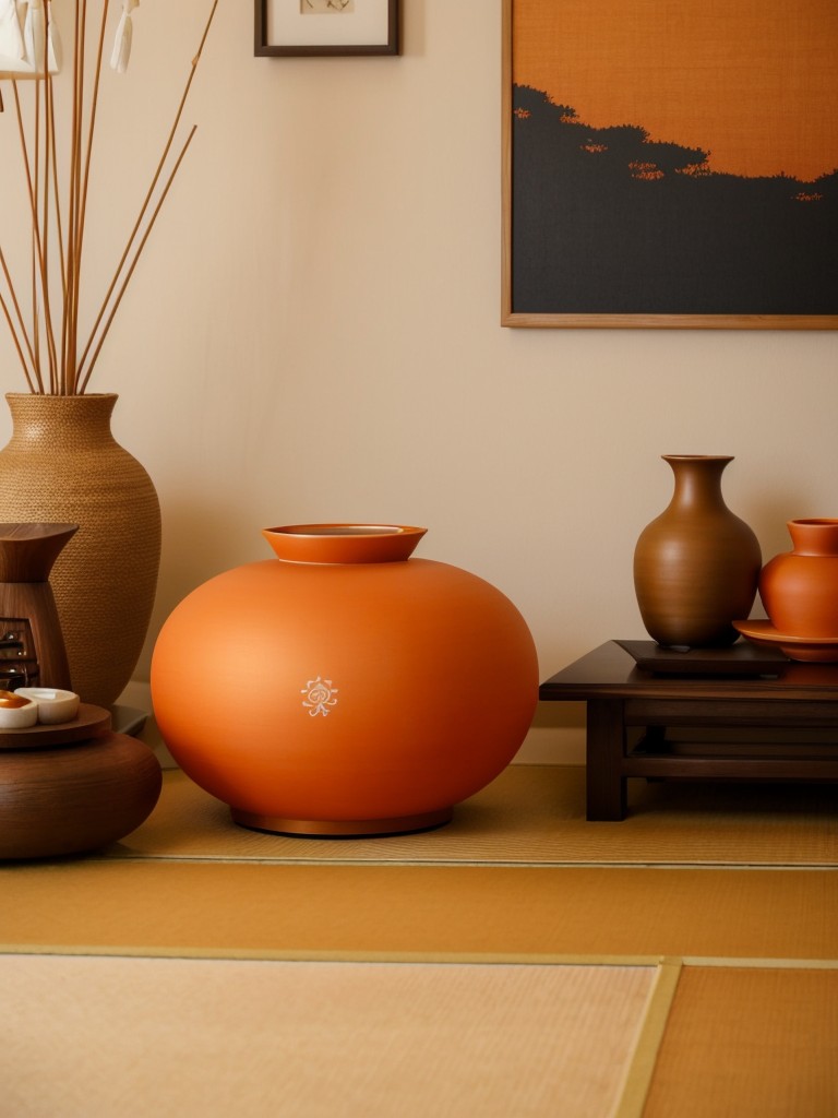 Zen Oasis: Serene Orange Bedroom Inspiration