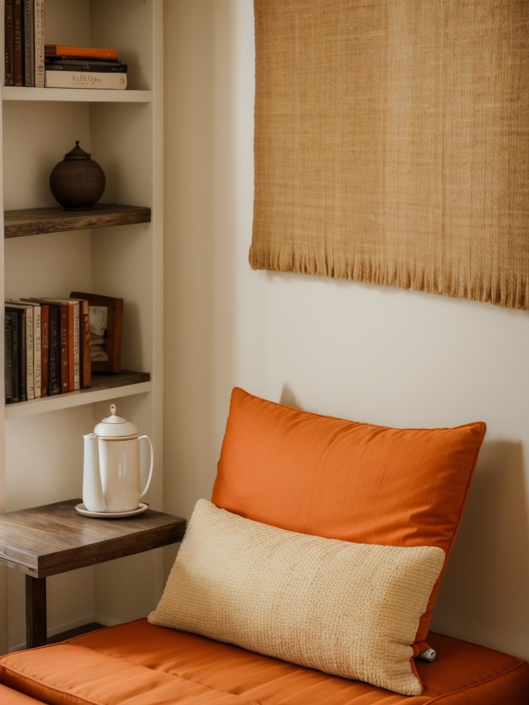 Cozy Orange Apartment Bedroom: Zen Oasis Decor Ideas