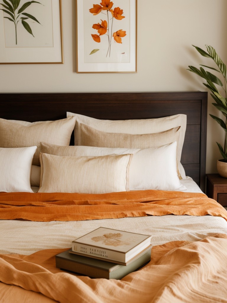 Eco Luxe: Serene Orange Bedroom Decor Ideas.