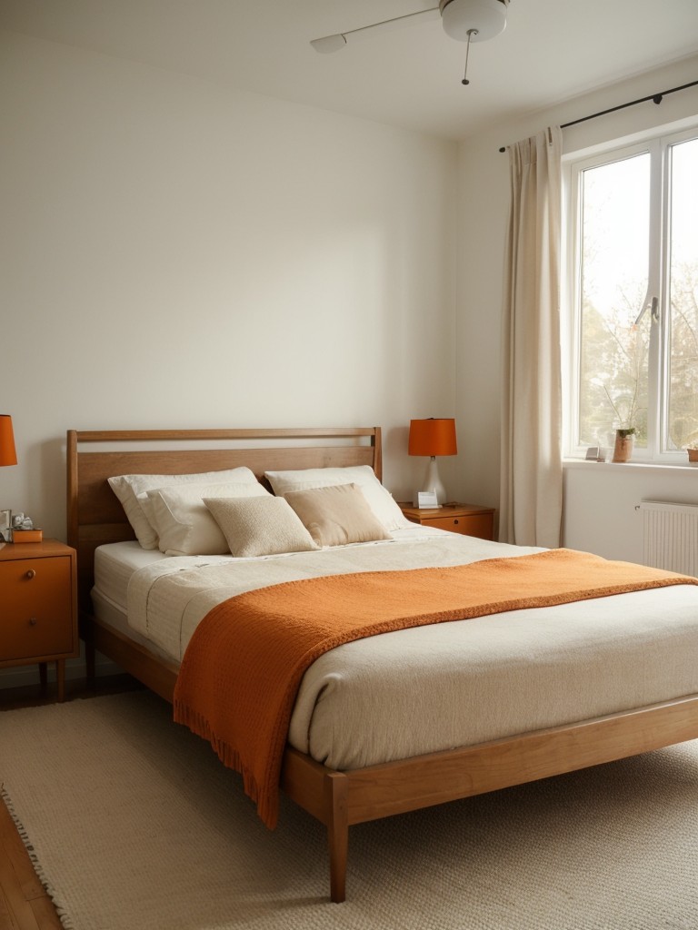 70s Inspired: Embrace Vintage Orange Bedroom Decor!