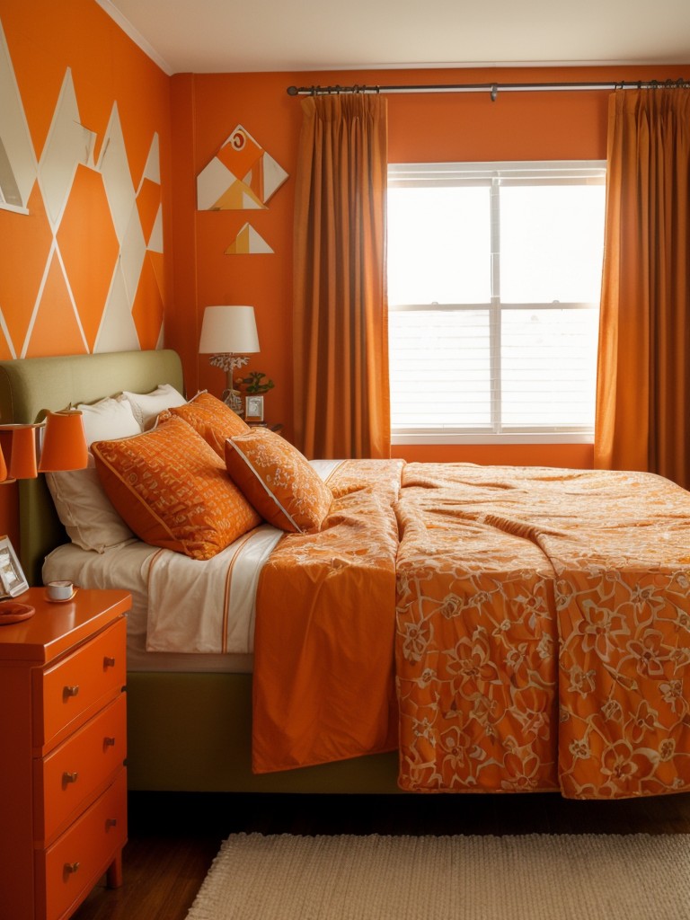 1970s Retro Vibes: Orange Bedroom Decor ?