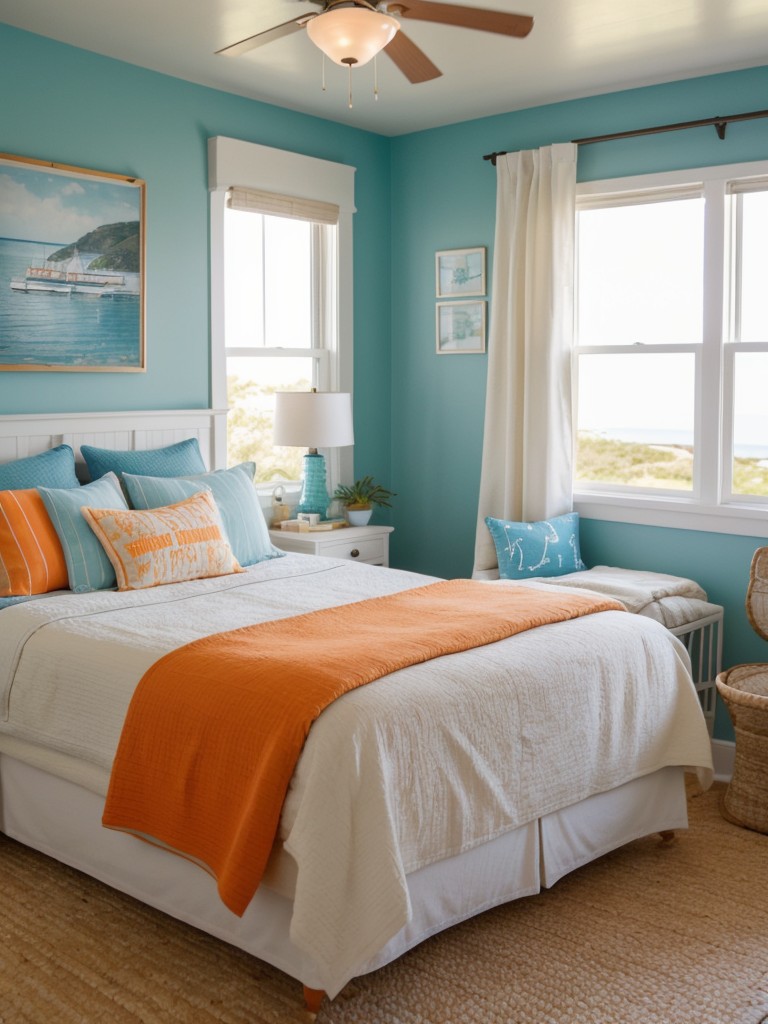 Coastal Vibes: Orange Bedroom Decor Ideas for a Sunny Apartment