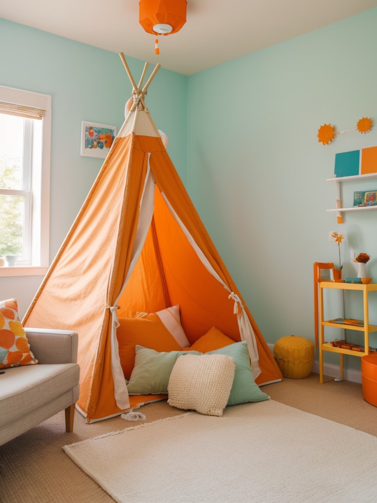 Happy Space: Orange Bedroom Decor Ideas for a Playful Apartment