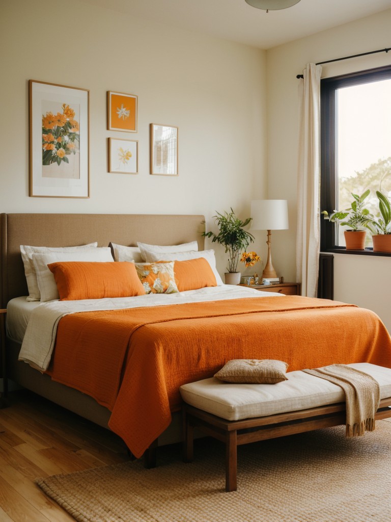 Fresh & Vibrant: Orange Bedroom Decor Ideas for a Bright Apartment