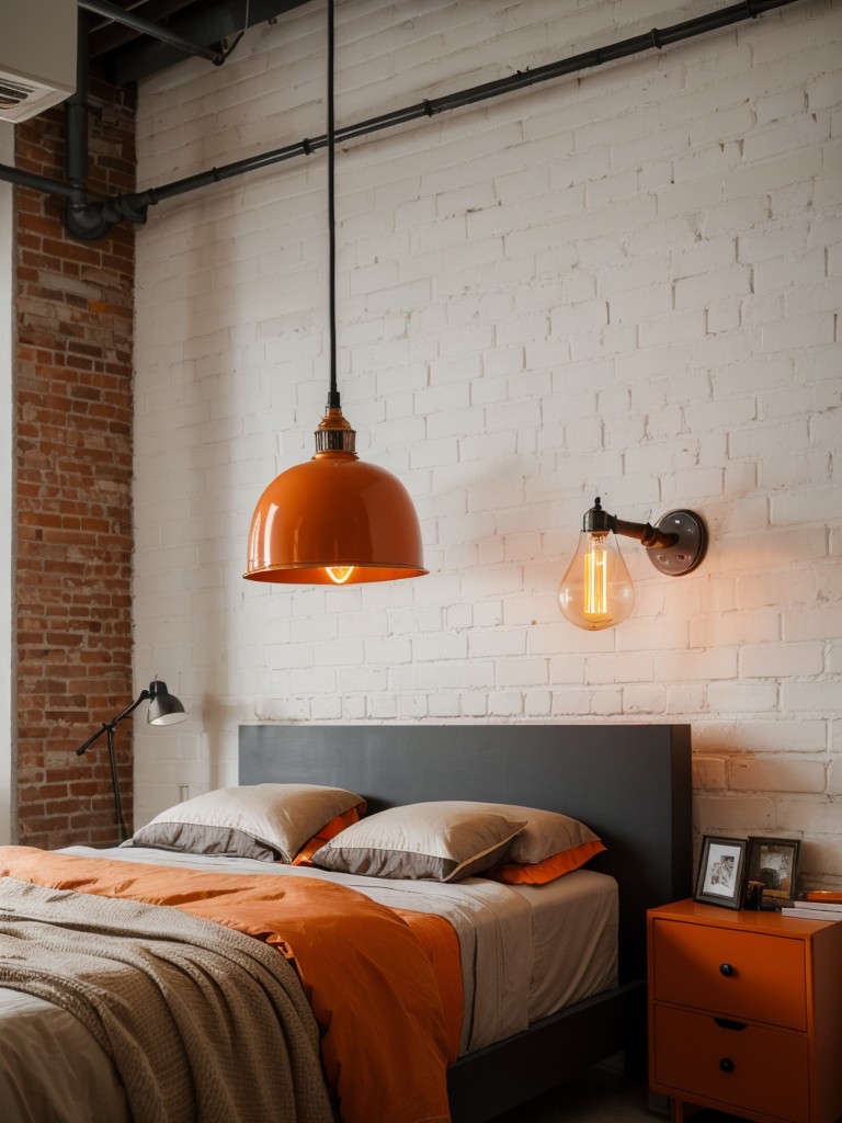 Urban Bedroom Vibes: Exposed Brick and Edison Bulbs for Industrial Chic