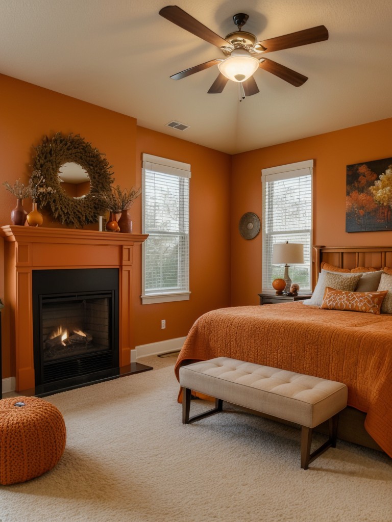 Cozy and inviting: Warm up your apartment with orange bedroom decor