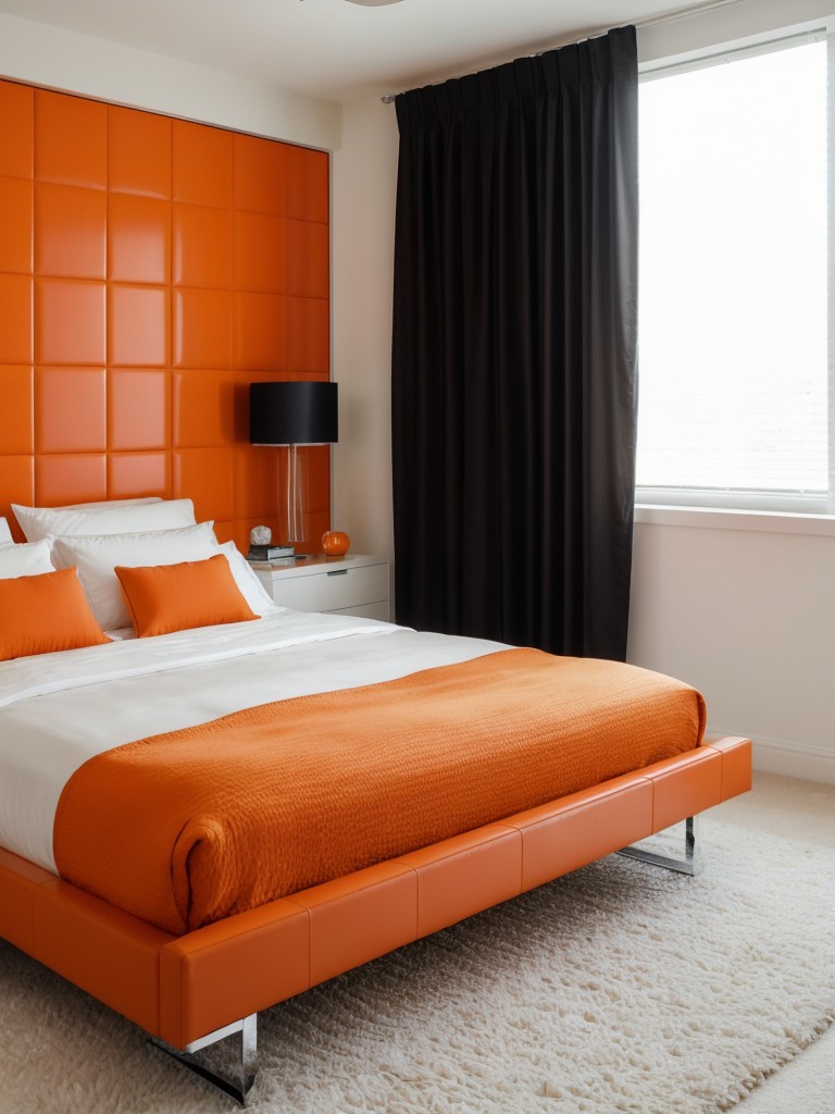 Vibrant Orange Bedroom Decor: Make a Statement in Your Apartment!