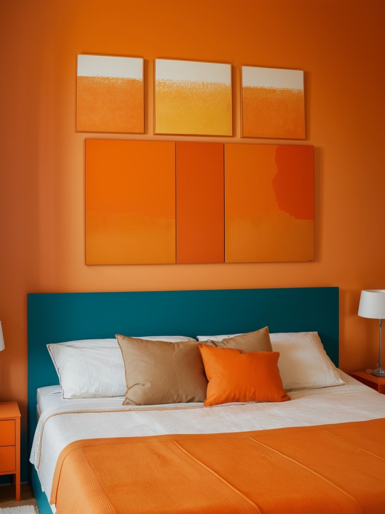 Vibrant Orange Bedroom Decor for Kids and Teens