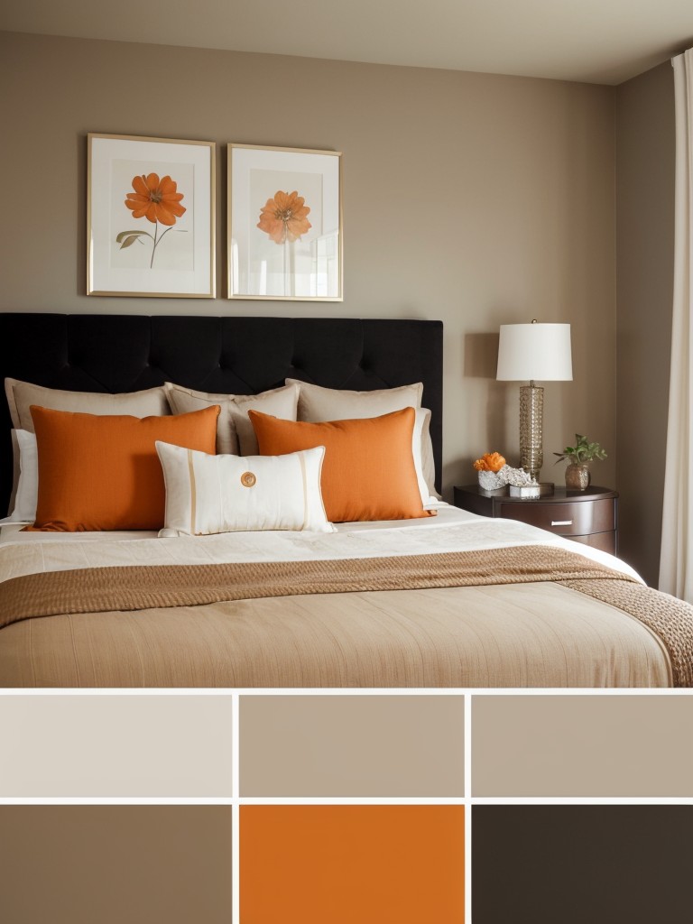 Global Orange: Trendy Apartment Bedroom Decor!