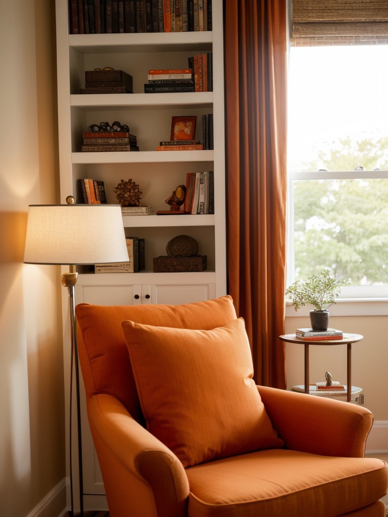 Transform your apartment into an orange oasis with global bedroom decor