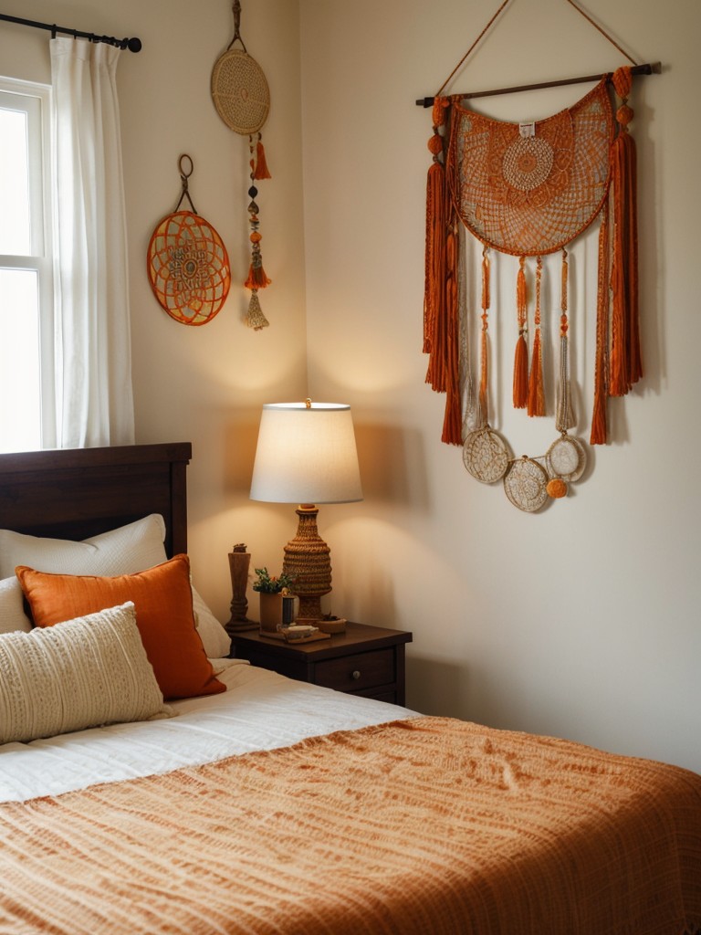 Boho Chic: Elevate Your Apartment with Orange Bedroom Decor