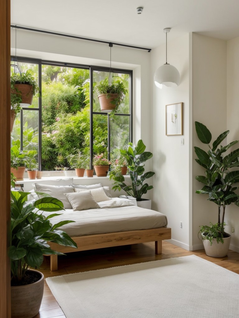 Space-Saving Bedroom Decor: Maximize with Plants & Water Features!