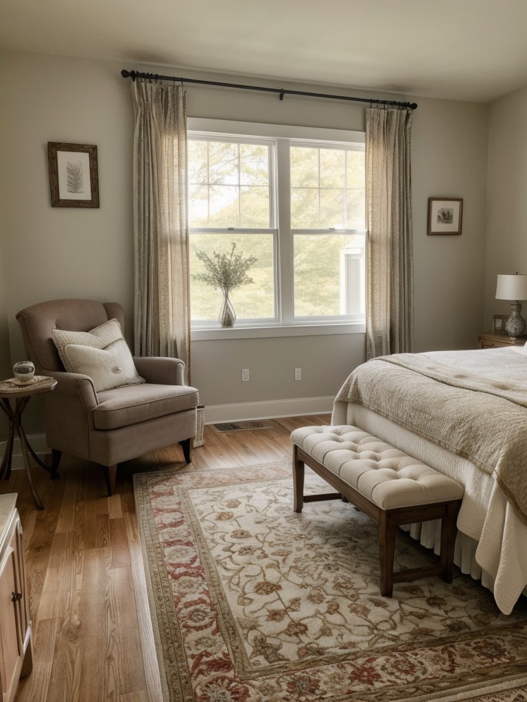 Cozy and Inviting: Elevate your Apartment Bedroom with a Plush Area Rug