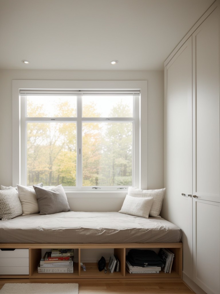 Transform your small bedroom with window seating and storage hacks!