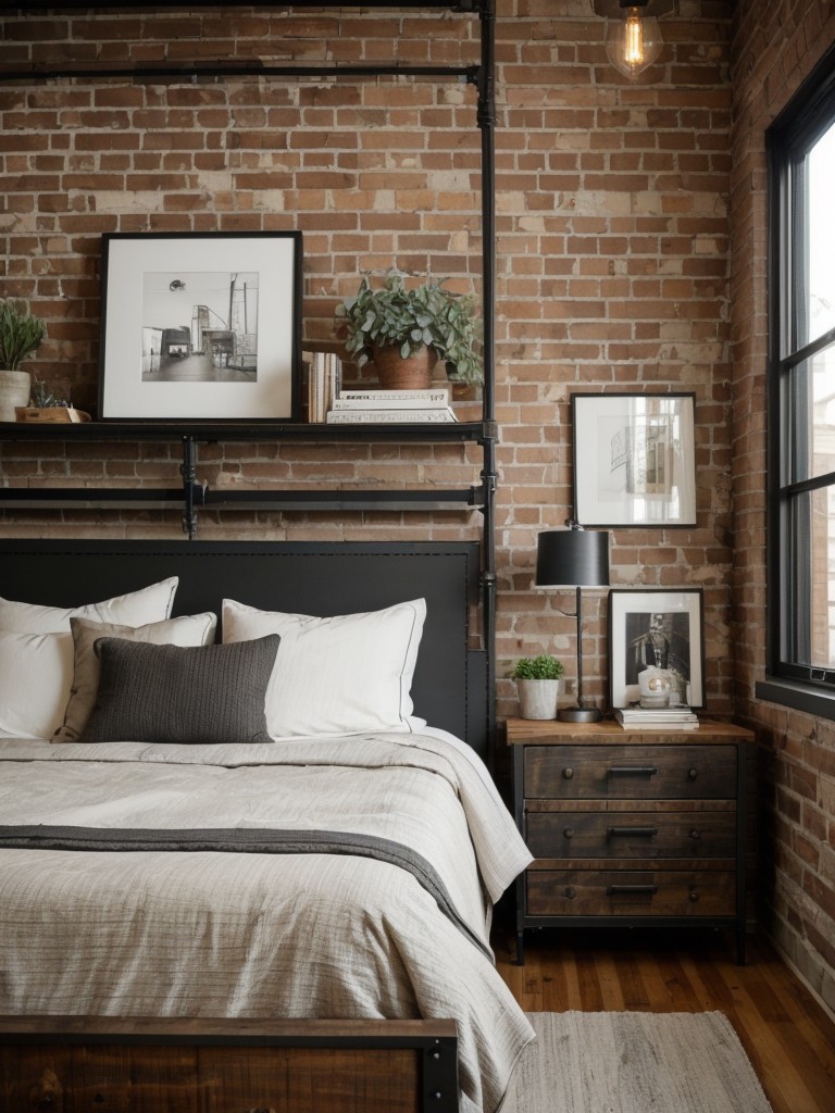 Industrial Chic: Small Bedroom Storage Ideas!