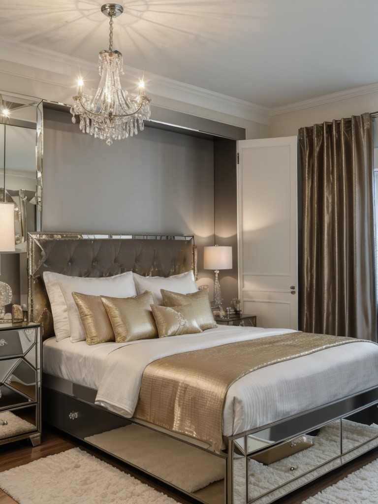 Maximize Apartment Storage with Stylish Metallic Bedroom Accessories!