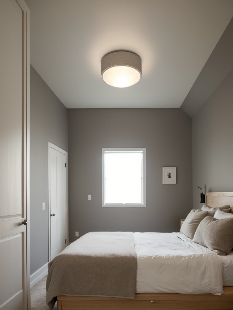 Space-saving hacks for cozy small bedrooms with recessed lighting