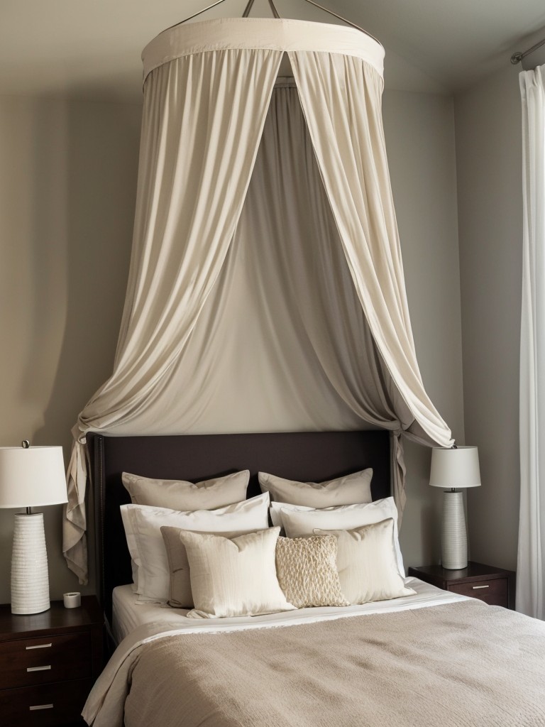 Small Bedroom Makeover: Add Height and Drama with Canopy Bed or Curtains