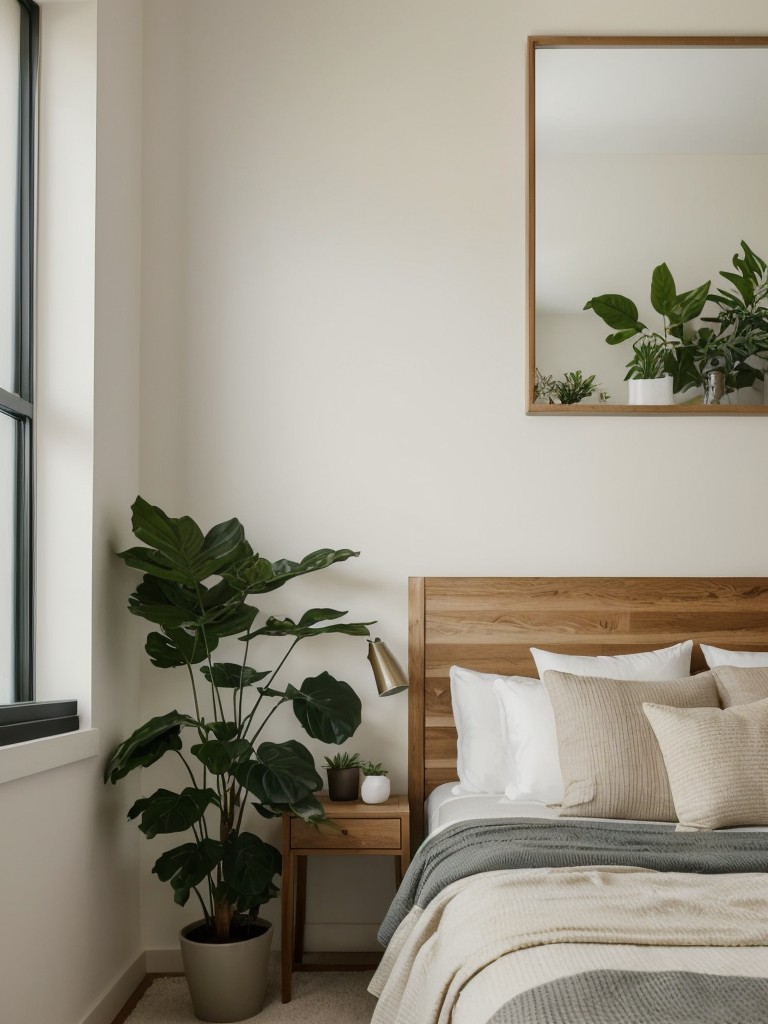 Cozy Apartment Bedroom: Bring Nature In for Peaceful Vibes.