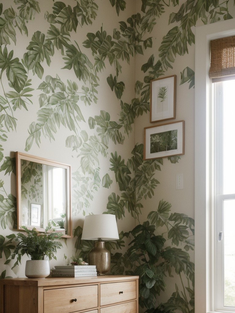 Nature-inspired apartment bedroom: Get inspired with botanical accents and earthy tones!