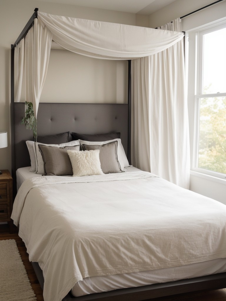 Elegant Canopy Beds: Elevate your small bedroom with style!