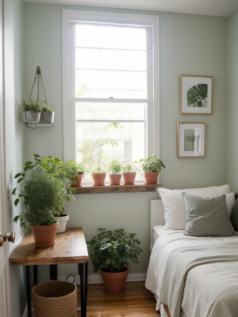 Freshen Up Your Small Bedroom with DIY Plant Decor