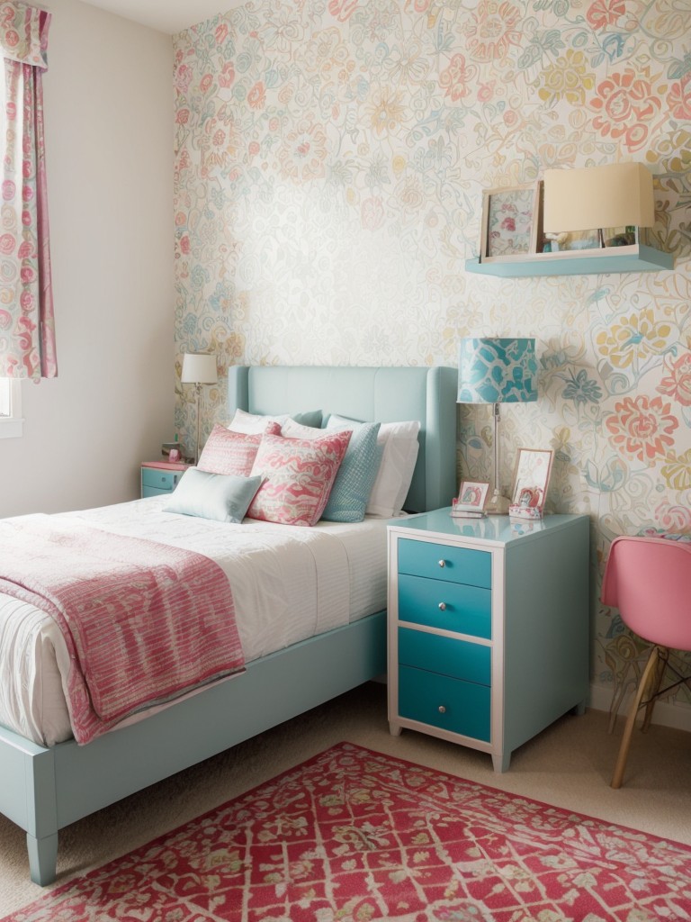 Whimsical Small Bedroom Design: Maximize Space with Playful Elements.