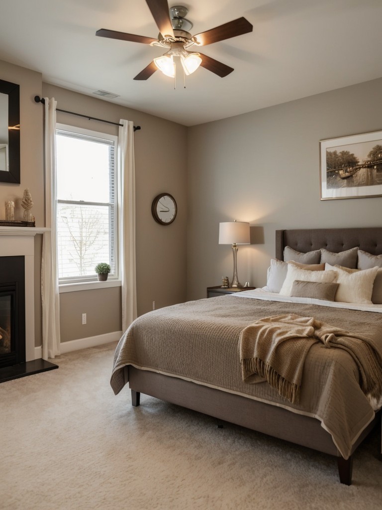 Cozy Bedroom Vibes: Fireplace-inspired Decor!