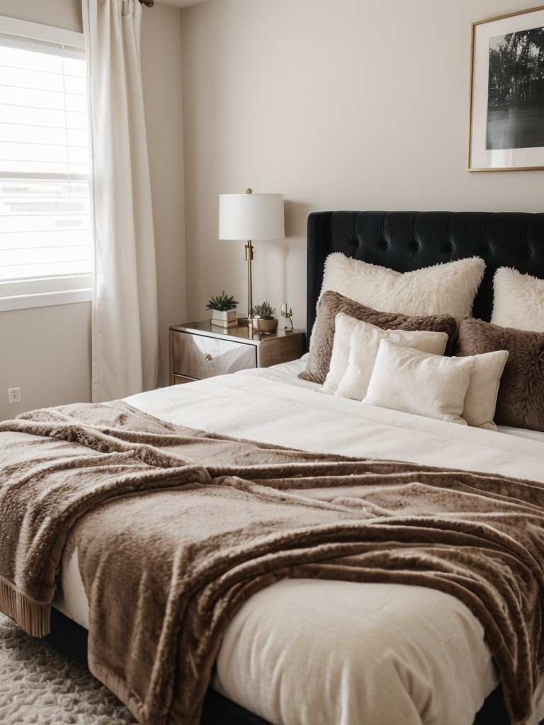 Cozy Bedroom Vibes: Soft Textures for a Stylish Apartment!